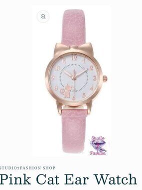 NEW Pink Cat Women's Watch